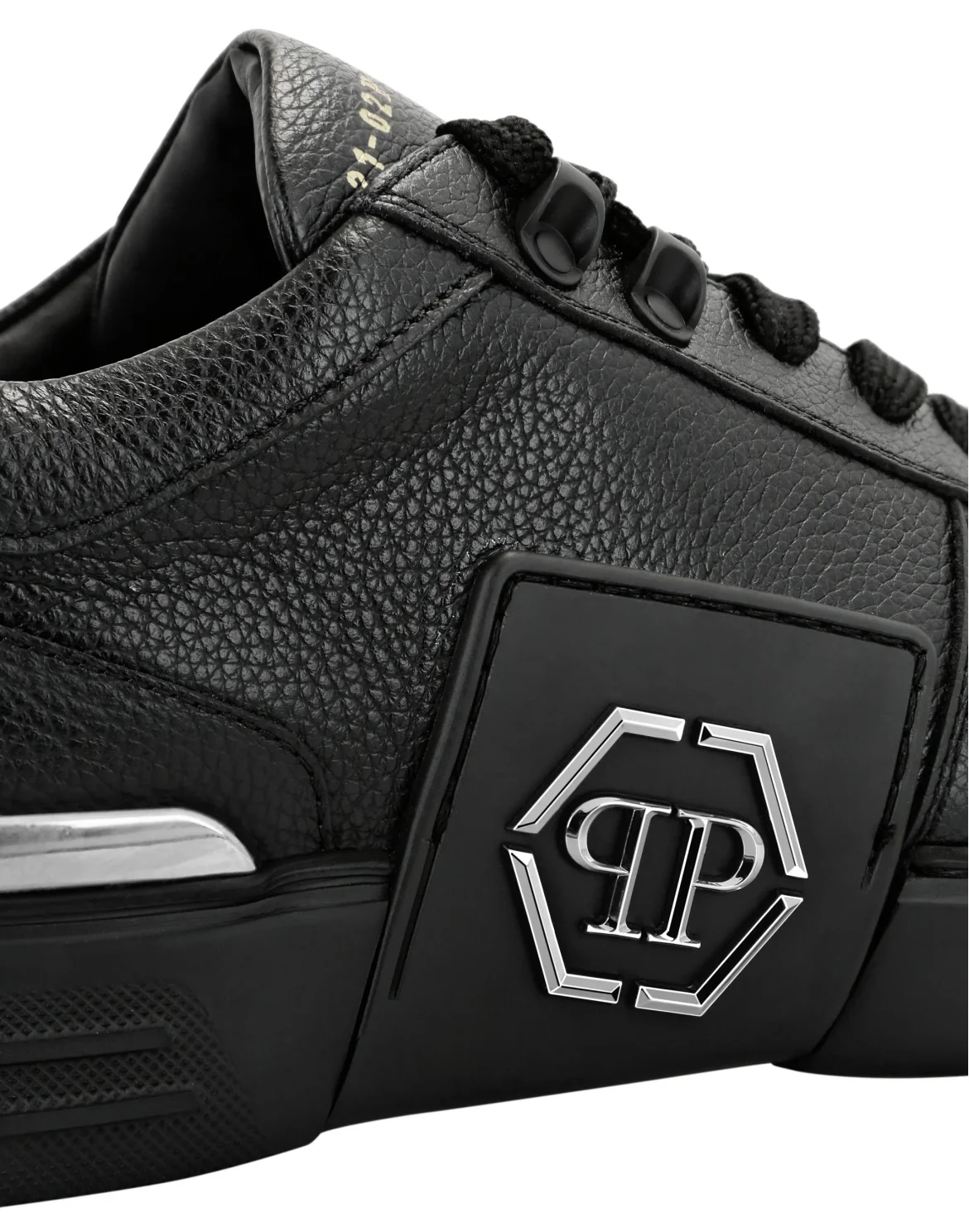 LO-TOP SNEAKERS PHANTOM KICK$ LEATHER Platinum HEXAGON, цвет: Черный