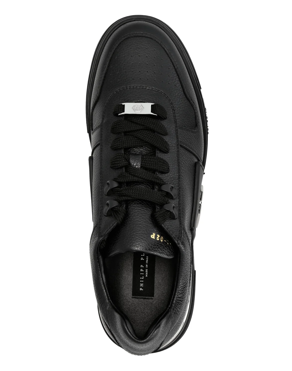 LO-TOP SNEAKERS PHANTOM KICK$ LEATHER Platinum HEXAGON, цвет: Черный