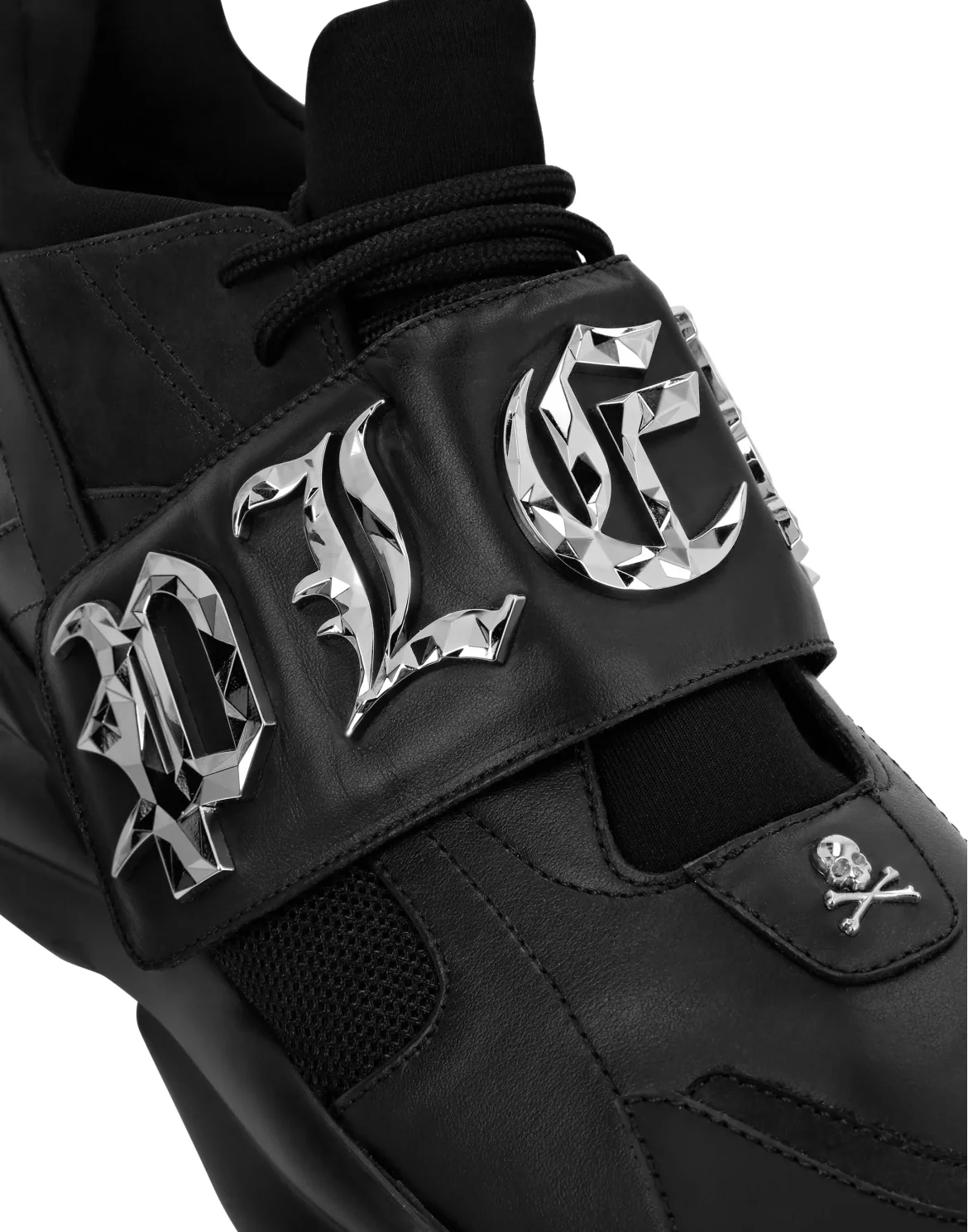RUNNER SNEAKERS GOTHIC PLEIN, цвет: Черный