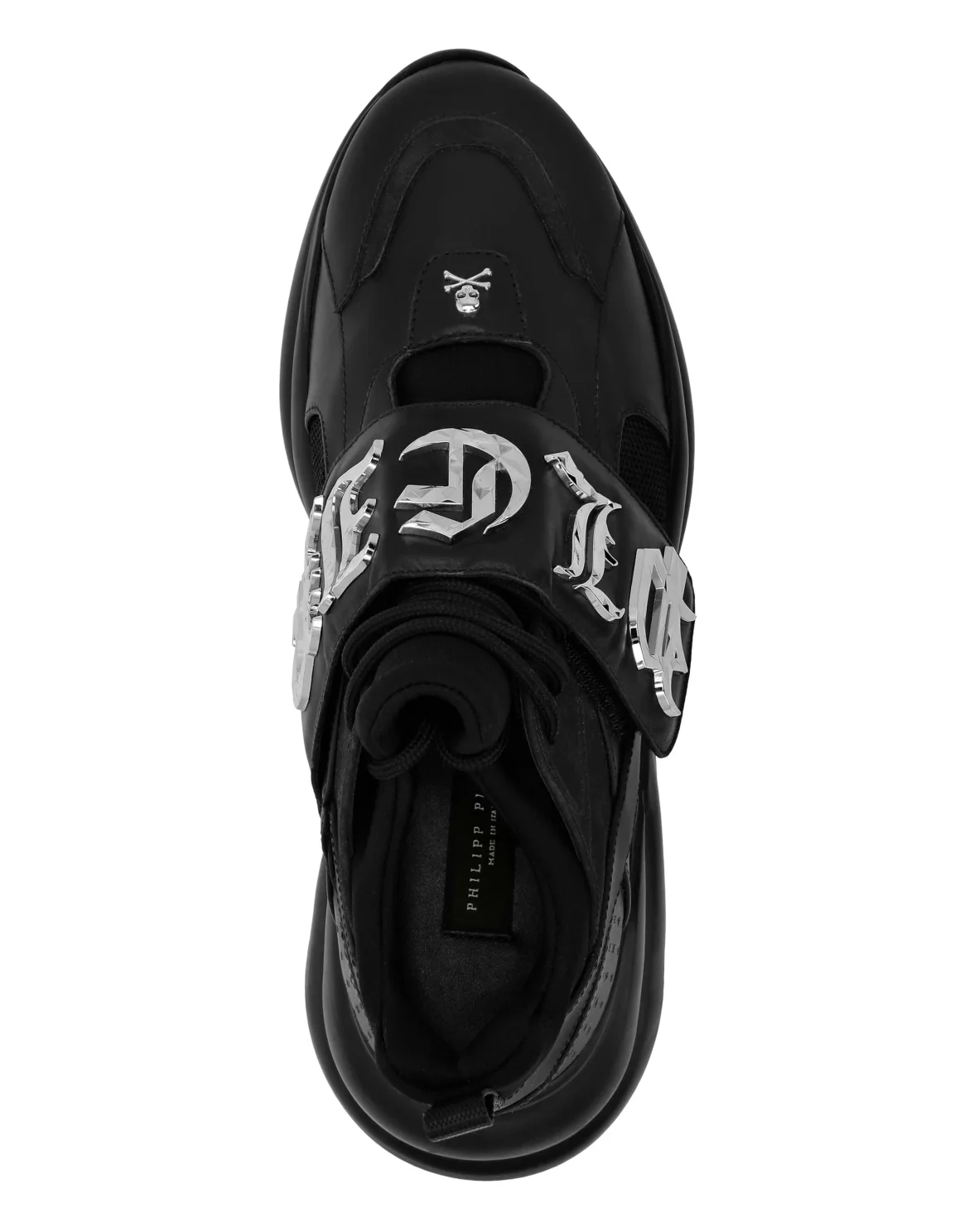 RUNNER SNEAKERS GOTHIC PLEIN, цвет: Черный
