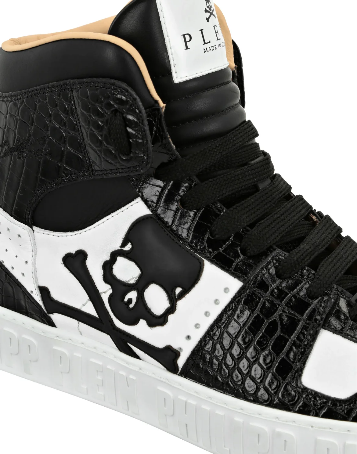 Hi-Top Sneakers Skull, цвет: Черный