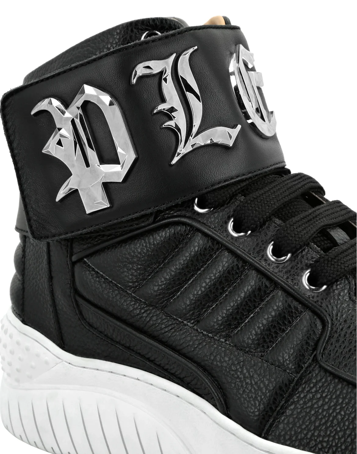HI-TOP SNEAKERS GOTHIC PLEIN, цвет: Черный