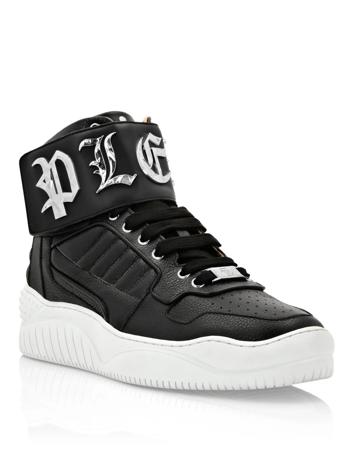 HI-TOP SNEAKERS GOTHIC PLEIN, цвет: Черный