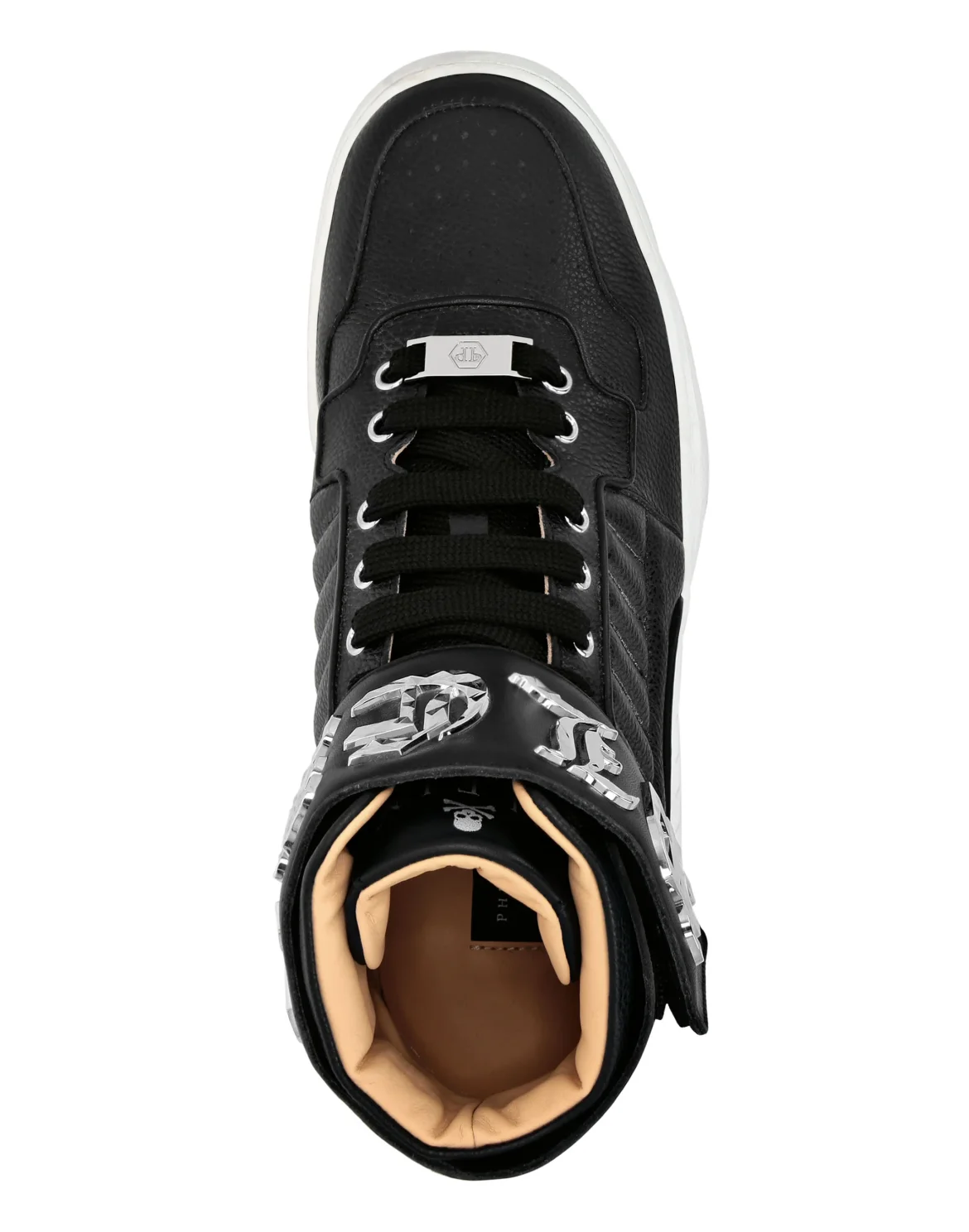 HI-TOP SNEAKERS GOTHIC PLEIN, цвет: Черный