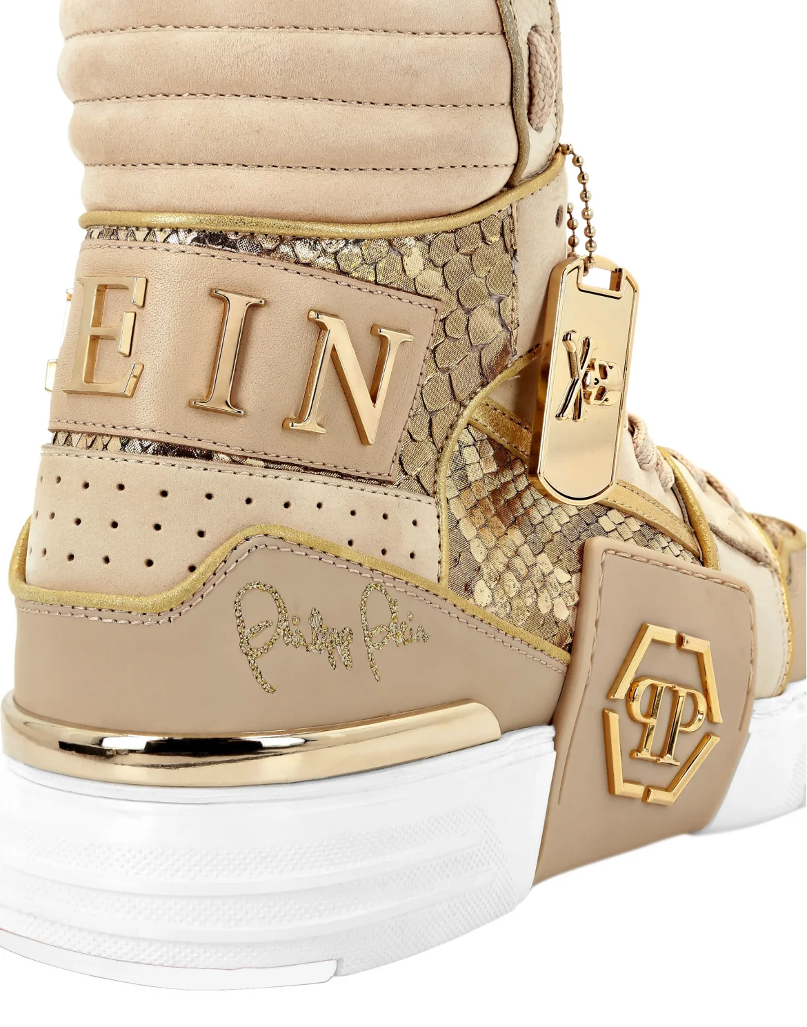 Hi-Top Sneakers Hexagon, цвет: Бежевый