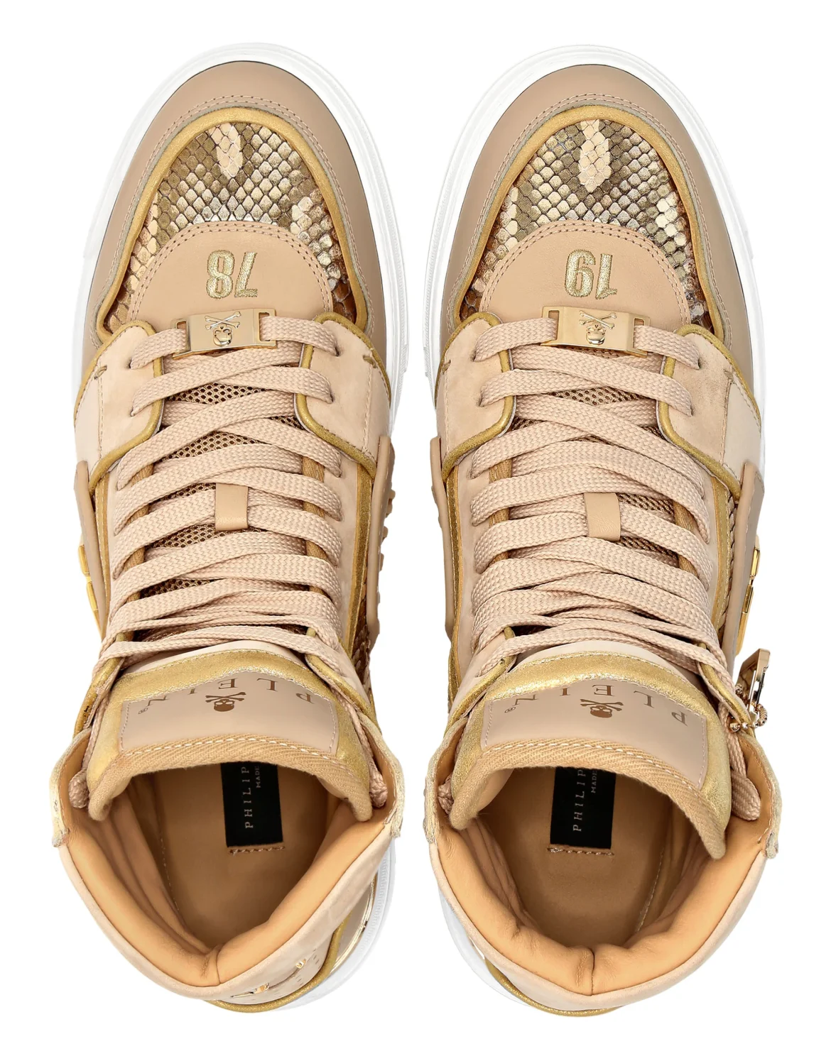 Hi-Top Sneakers Hexagon, цвет: Бежевый