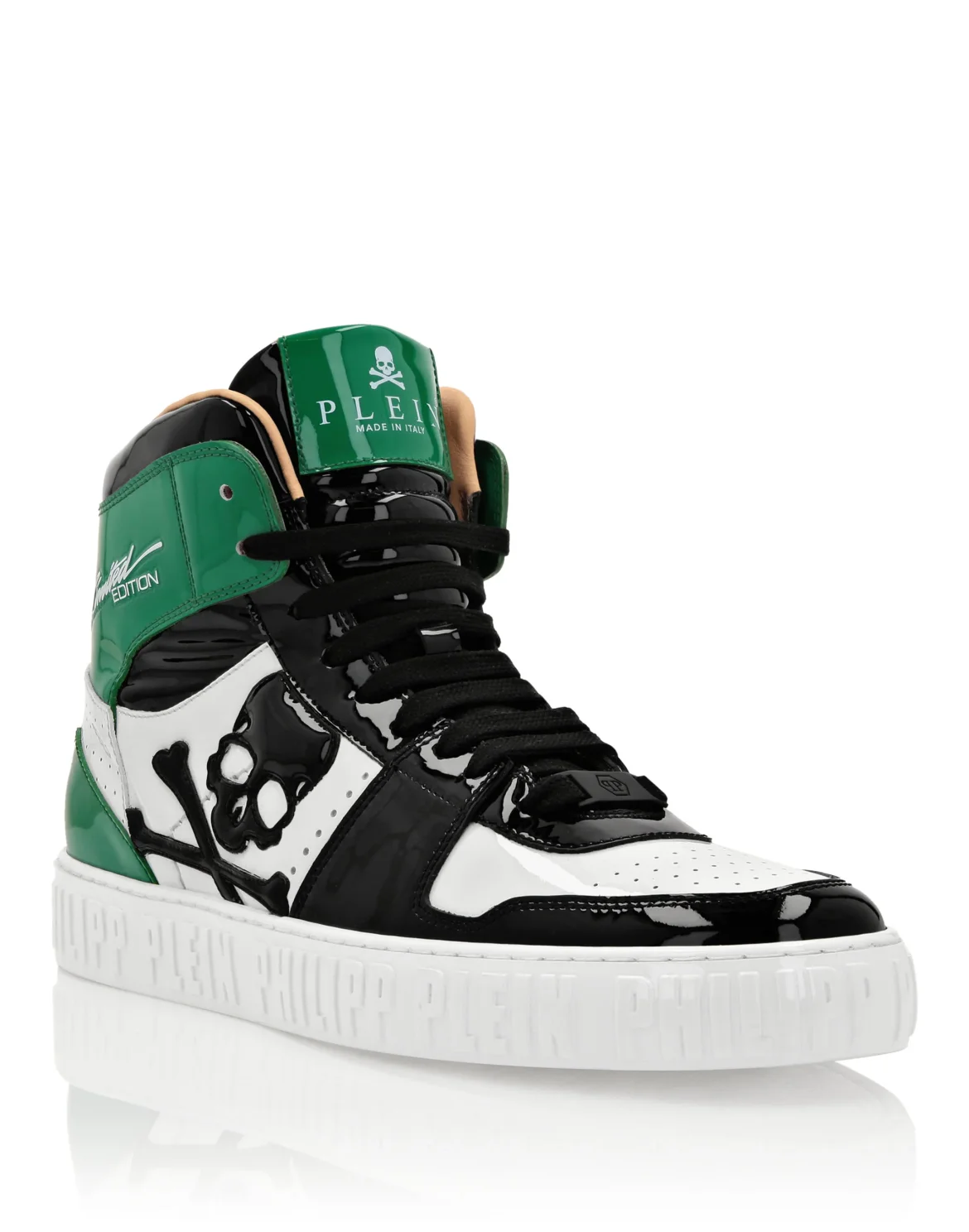 Hi-Top Sneakers Skull, цвет: Зеленый