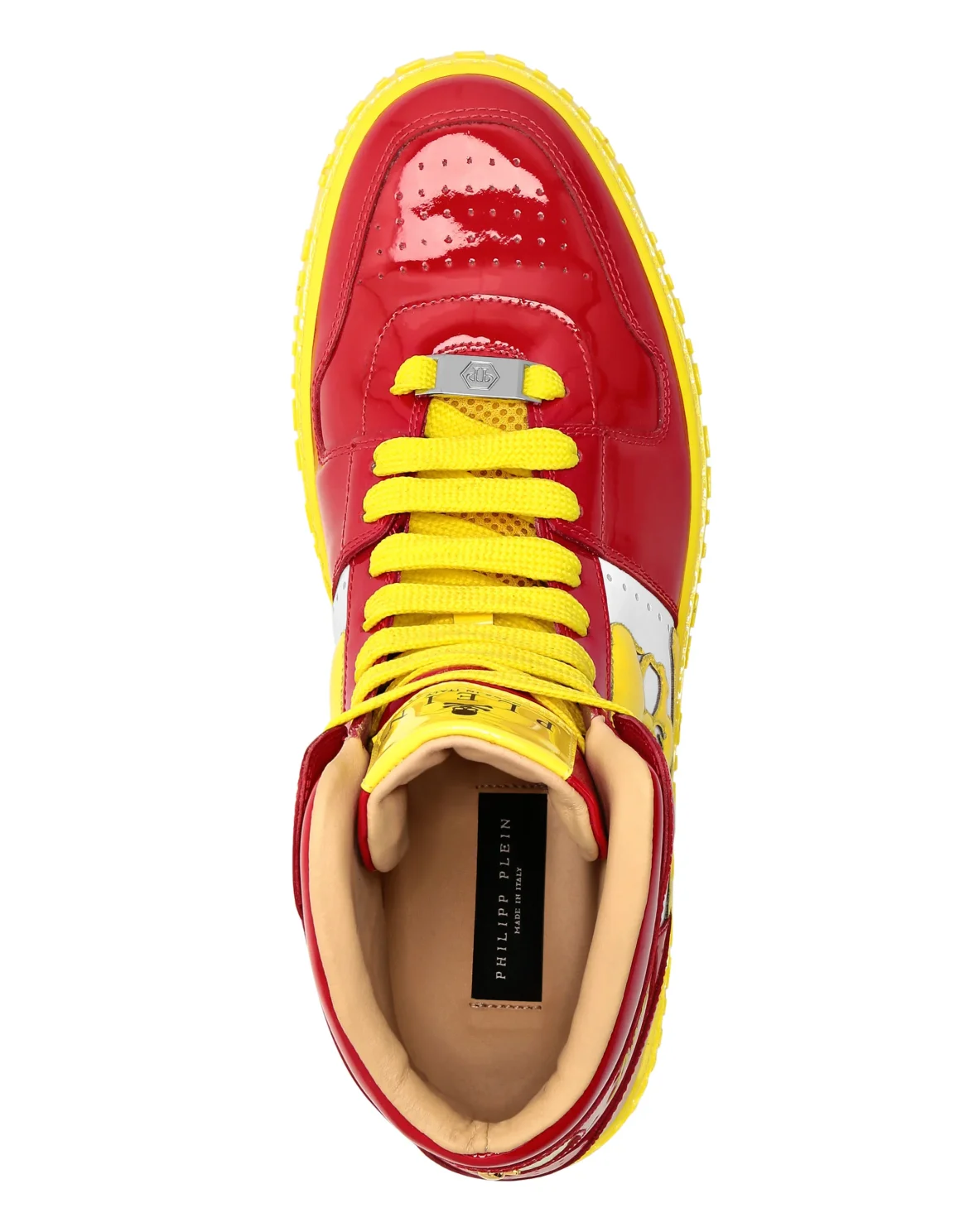 Hi-Top Sneakers Skull, цвет: Желтый