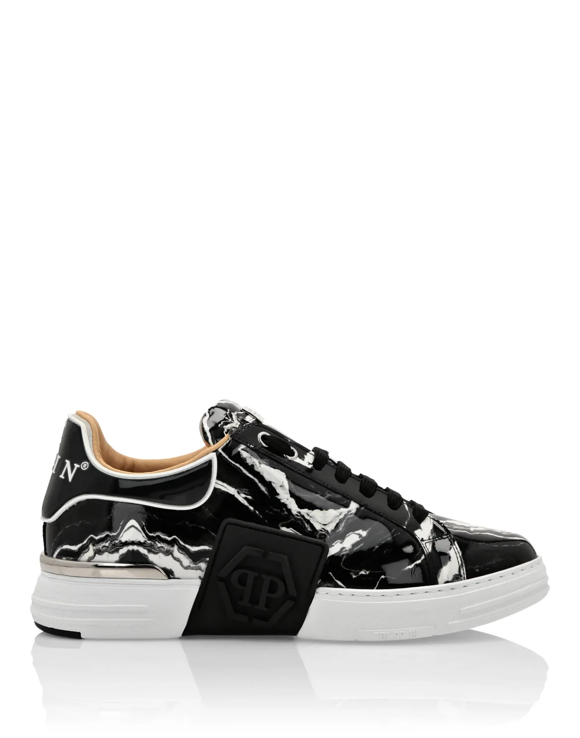 Lo-Top Sneakers Marble, цвет: Черный
