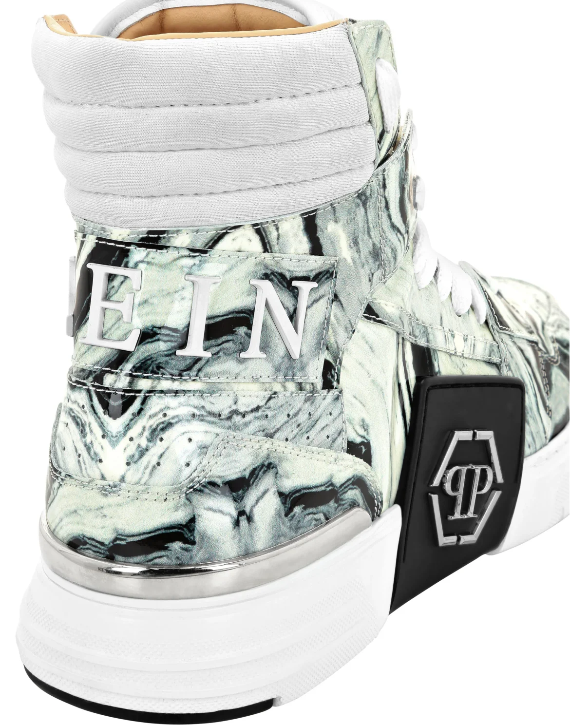 Hi-Top Sneakers Marble, цвет: Белый