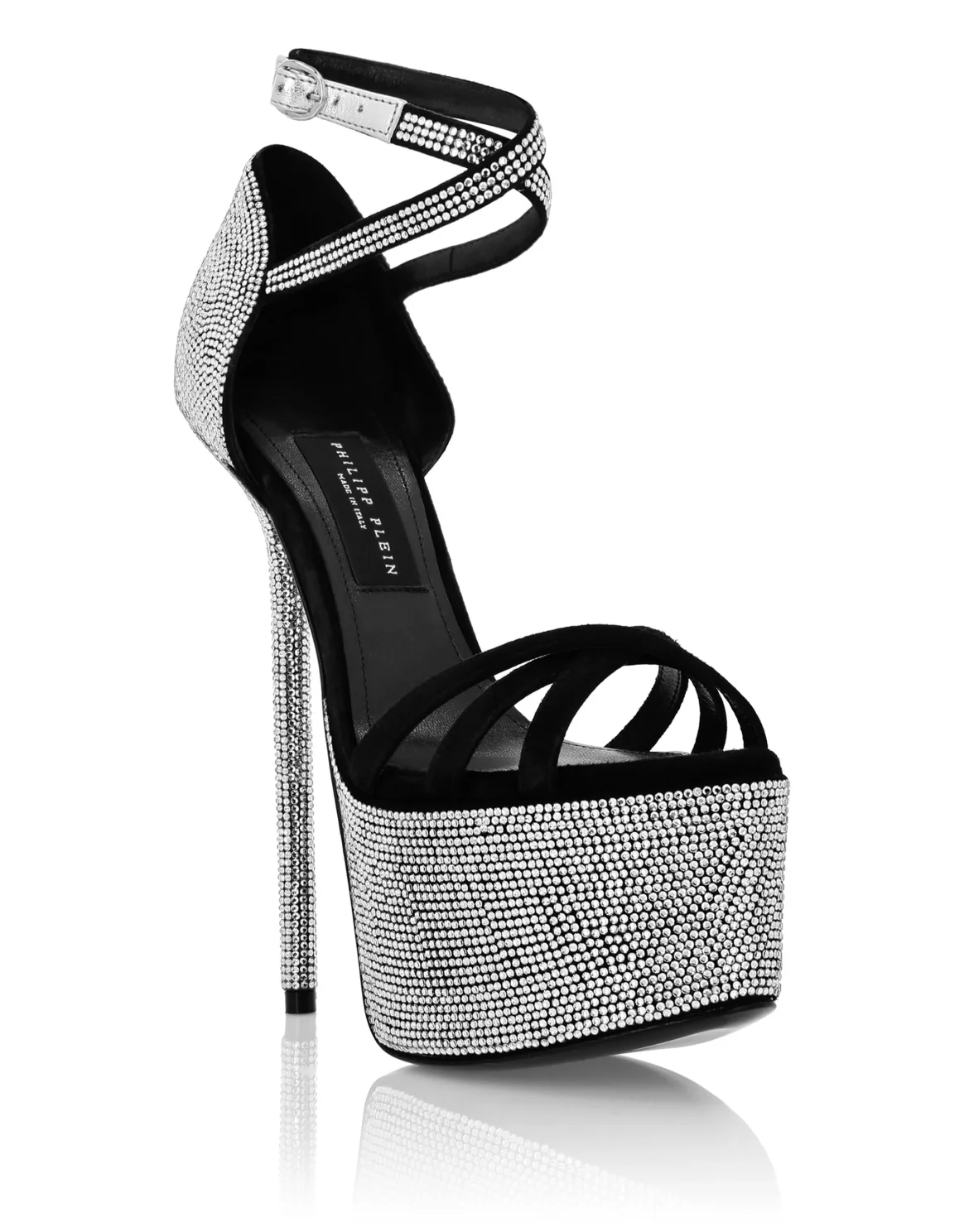 Crystal  Platform Sandals, цвет: Белый