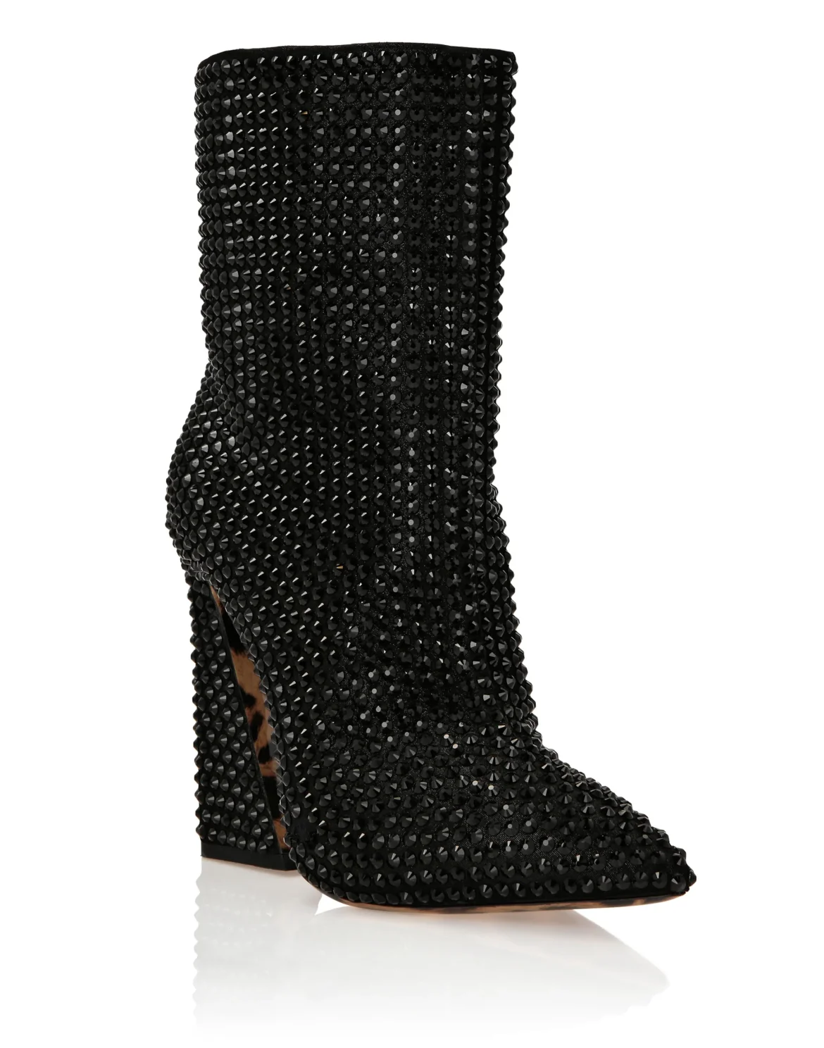bootie high heels strass Crystal, цвет: Черный