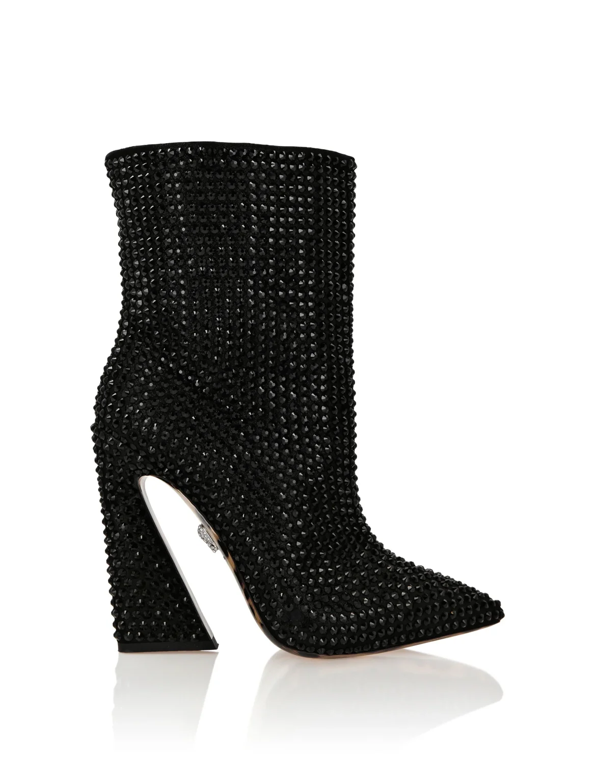 bootie high heels strass Crystal, цвет: Черный