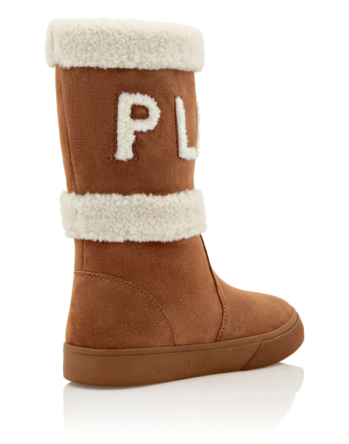 Mid-Flat Boots Skull&Bones, цвет: Бежевый