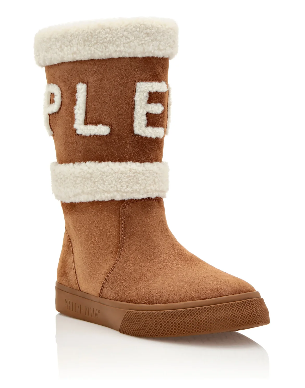 Mid-Flat Boots Skull&Bones, цвет: Бежевый