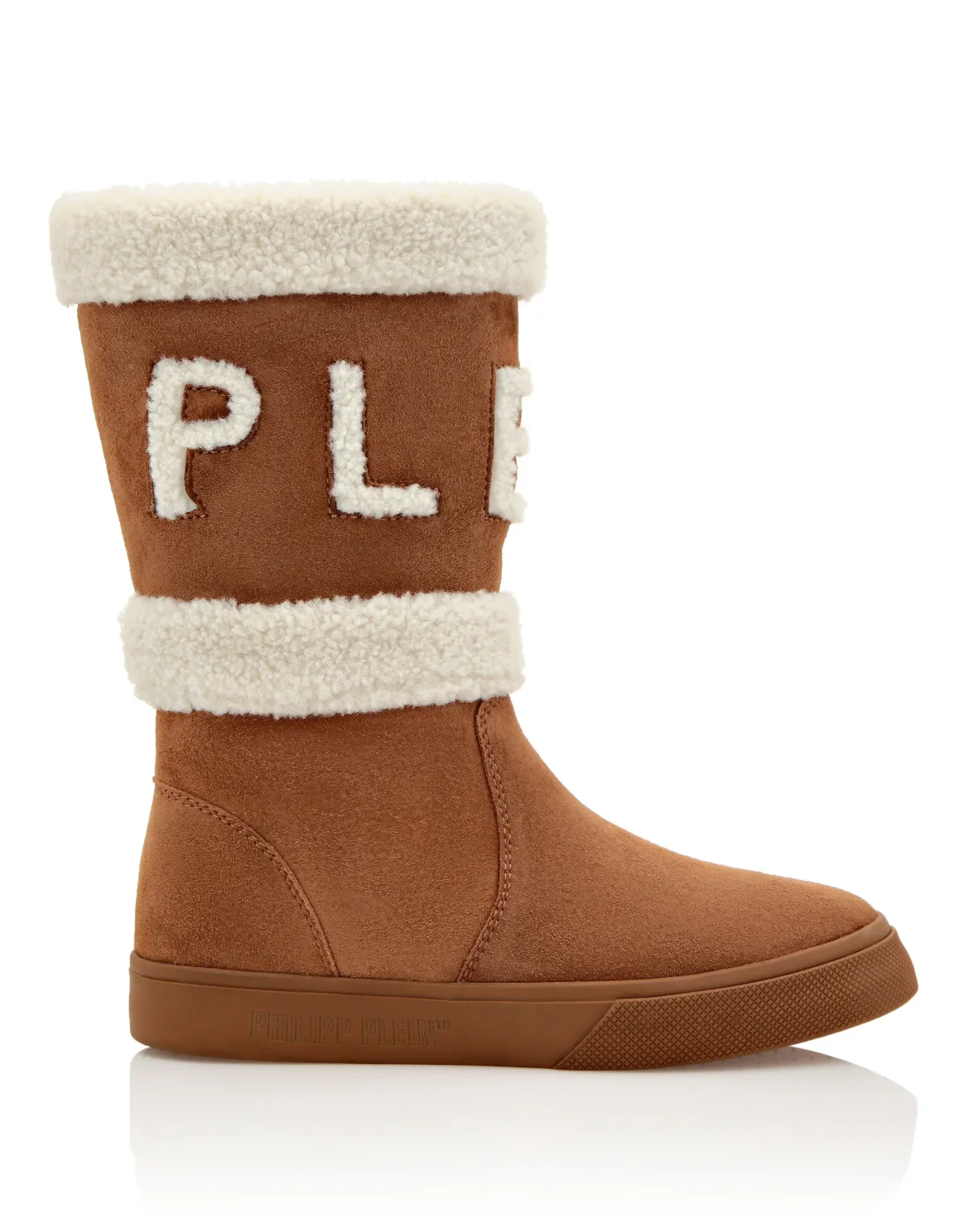 Mid-Flat Boots Skull&Bones, цвет: Бежевый