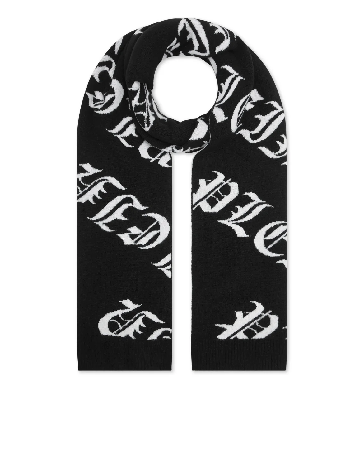 Wool Scarf Gothic Plein, цвет: Черный