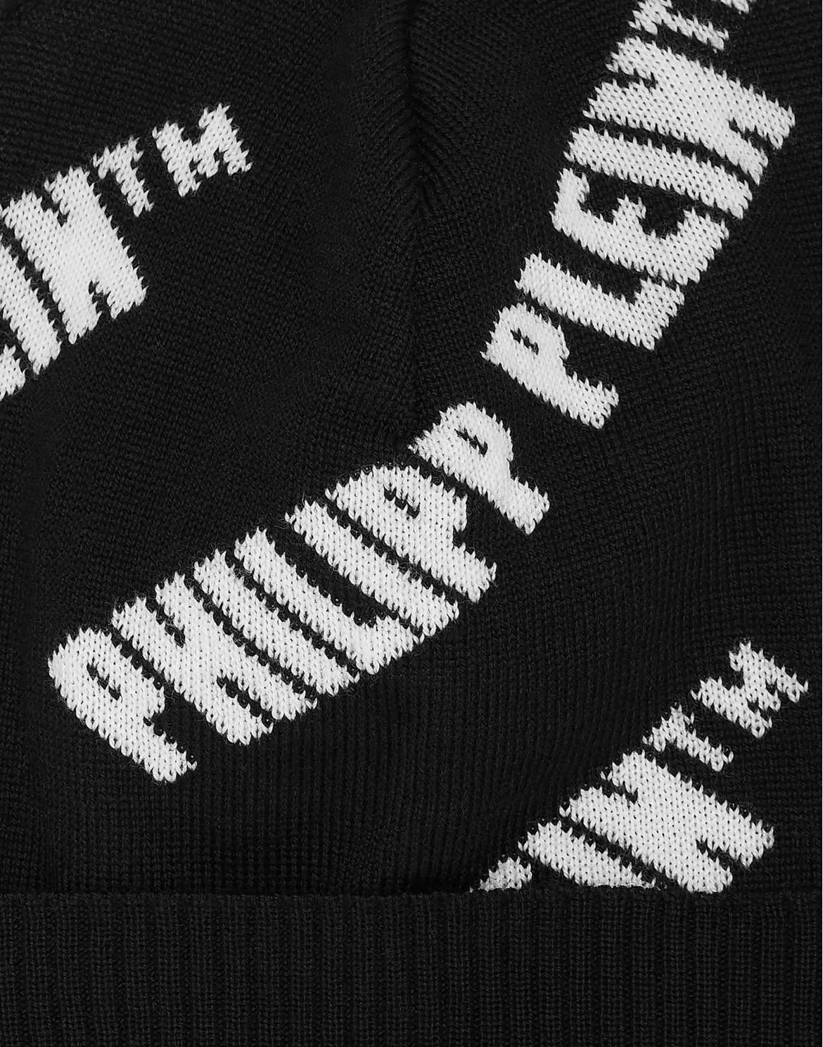 Jacquard Beanie Philipp Plein TM, цвет: Черный