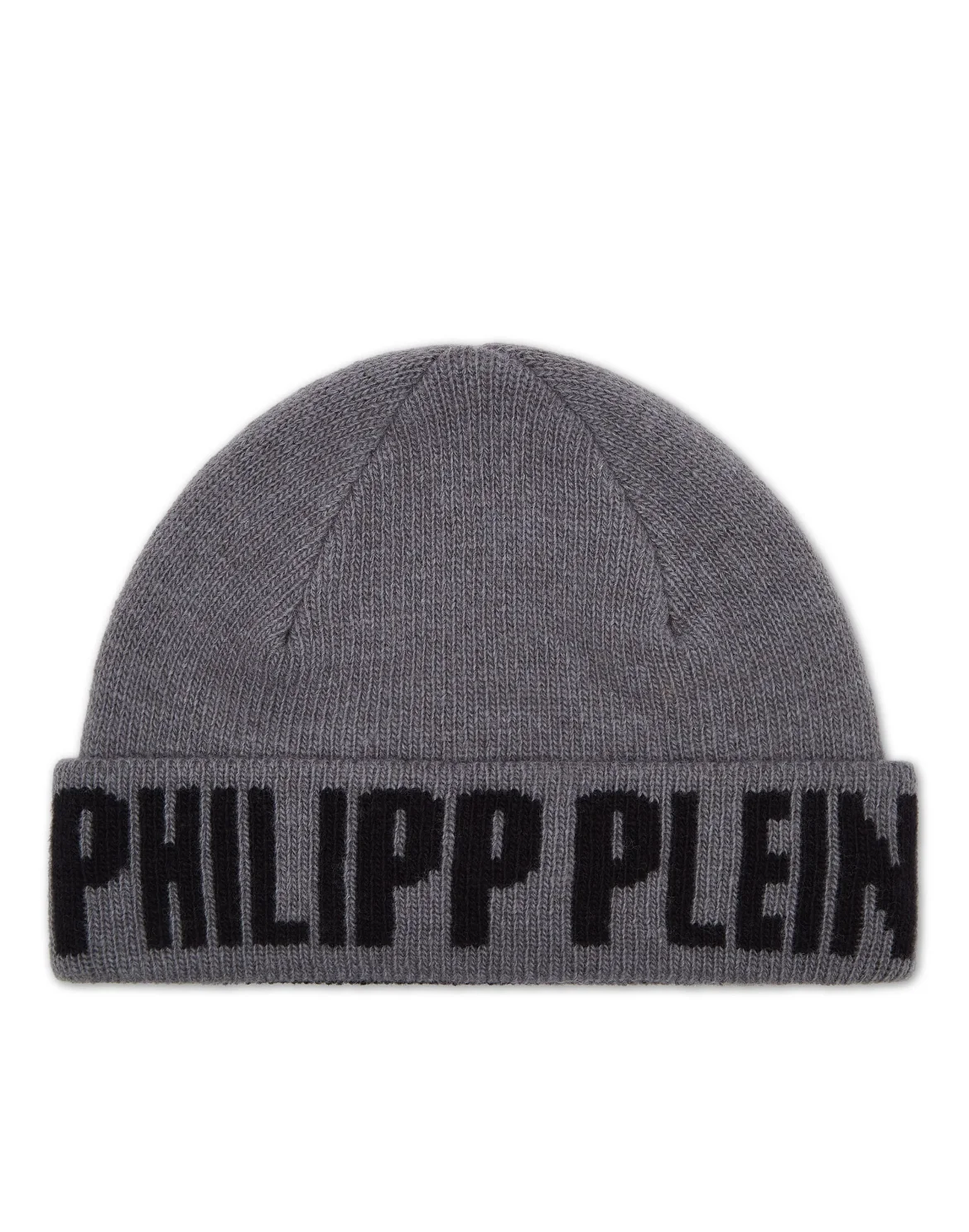 Jacquard Beanie Philipp Plein TM, цвет: Серый