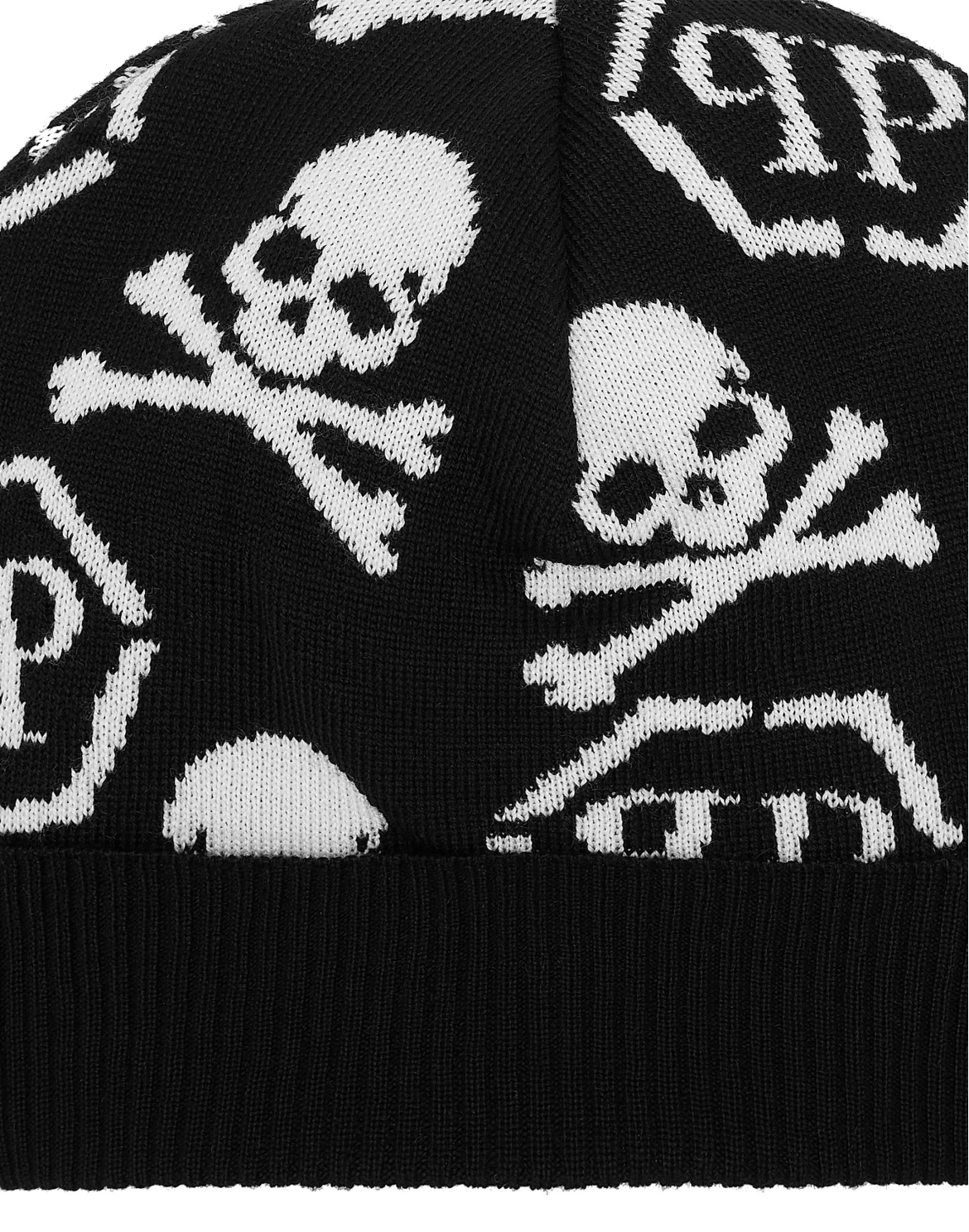 Wool Beanie Skull&Bones, цвет: Черный