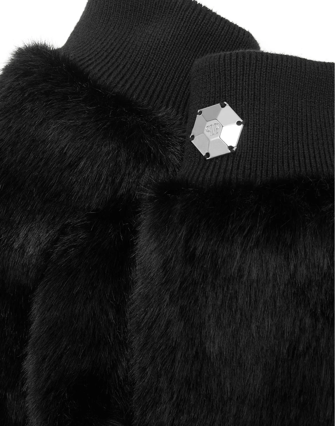 Eco Fur Gloves, цвет: Черный