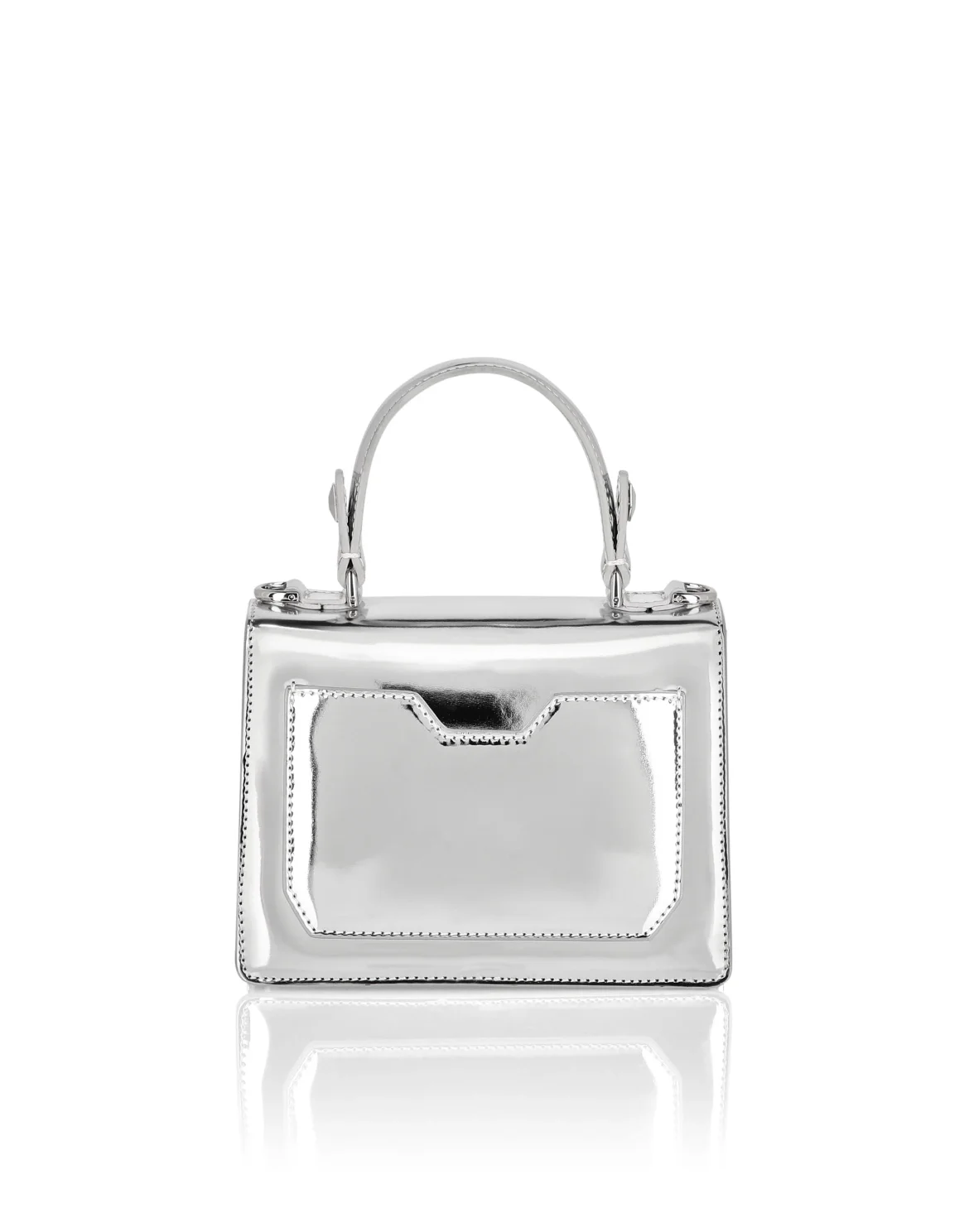 Small Handle Bag Superheroine GOTHIC PLEIN, цвет: Серебристый
