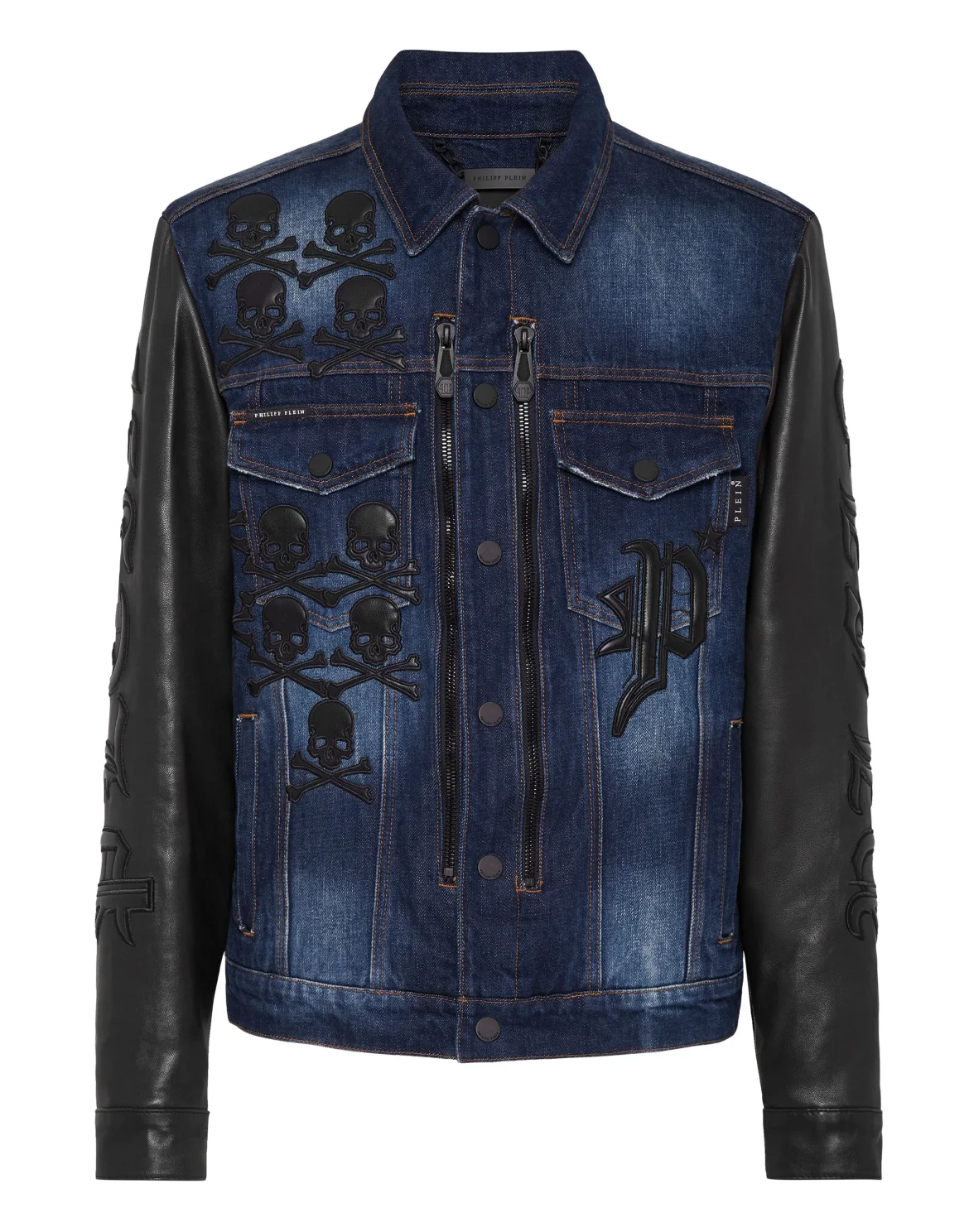 Denim Jacket Gothic Plein, цвет: Синий