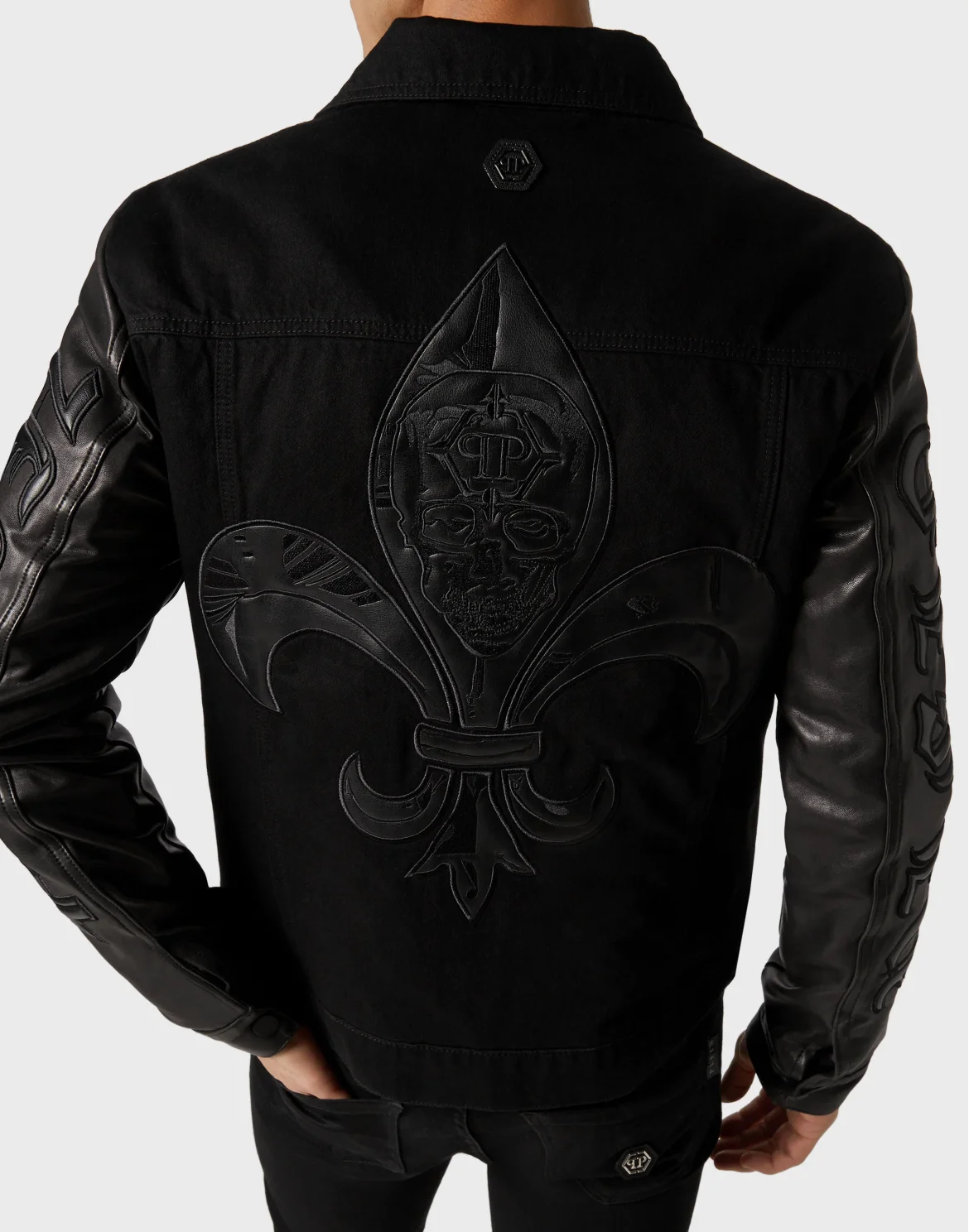 Denim Jacket Gothic Plein, цвет: Черный