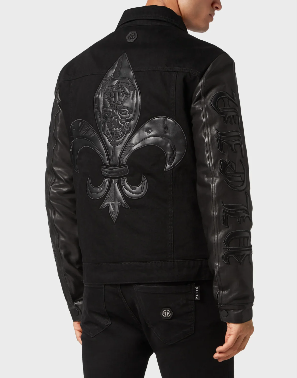 Denim Jacket Gothic Plein, цвет: Черный