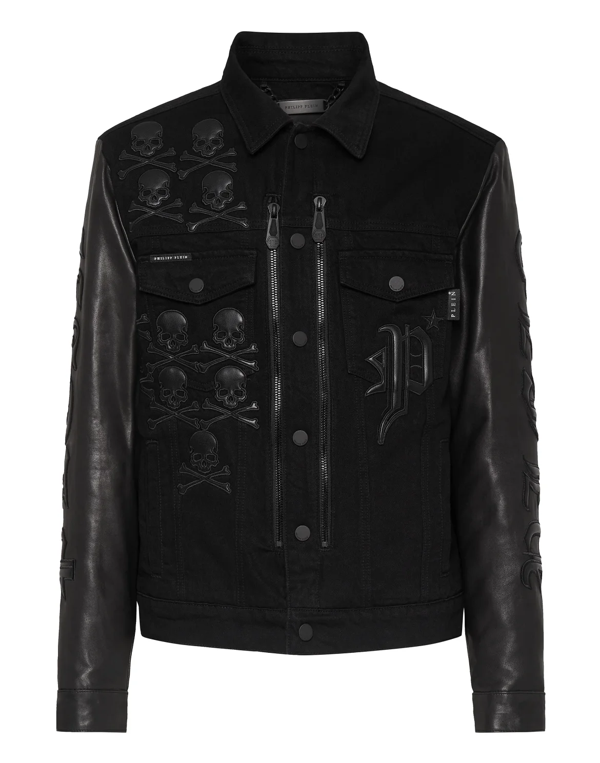 Denim Jacket Gothic Plein, цвет: Черный