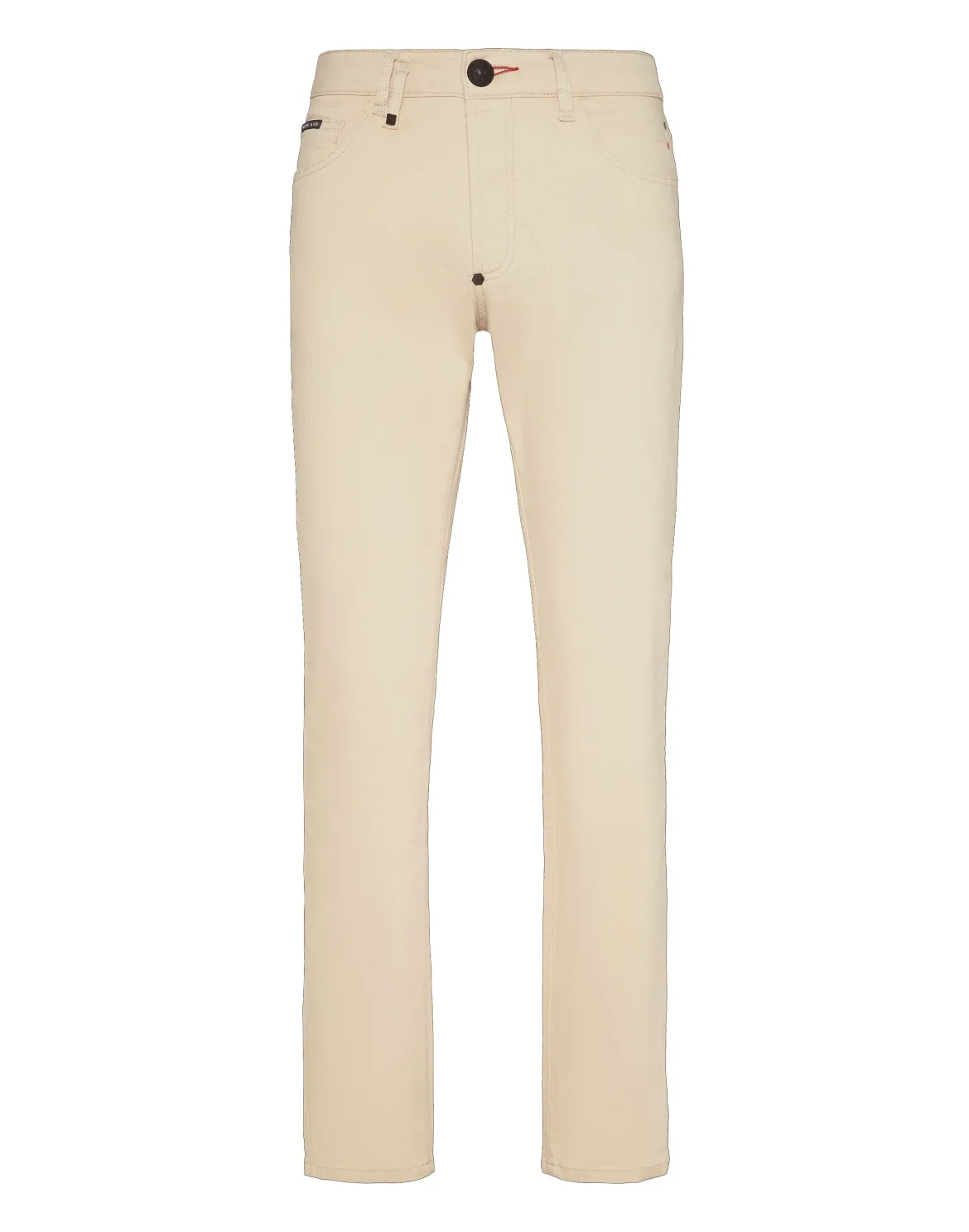 Embroidered Denim Trousers Super Straight Cut Paisley Bandana, цвет: Бежевый