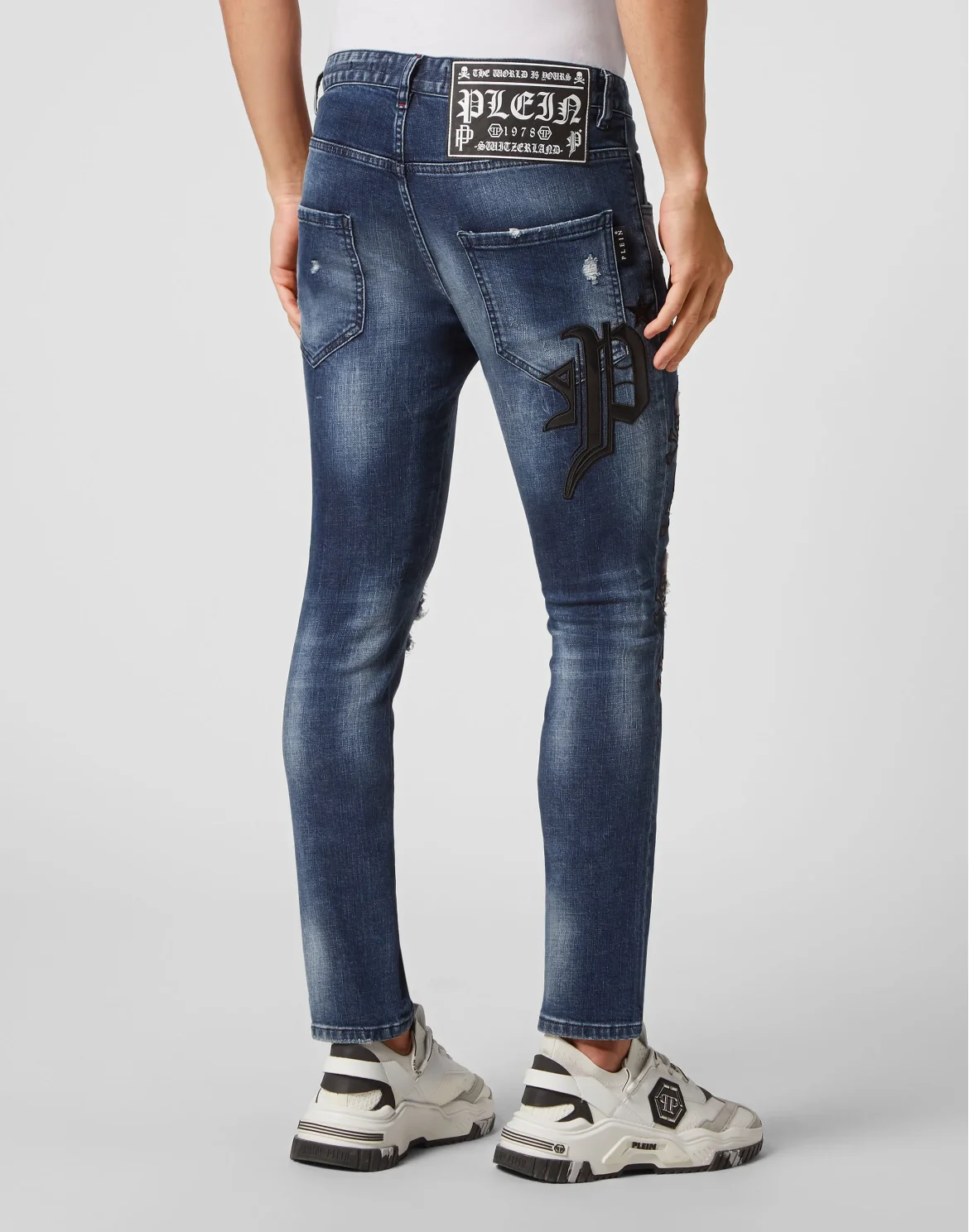 Denim Trousers Skinny Fit Skull&Bones, цвет: Синий