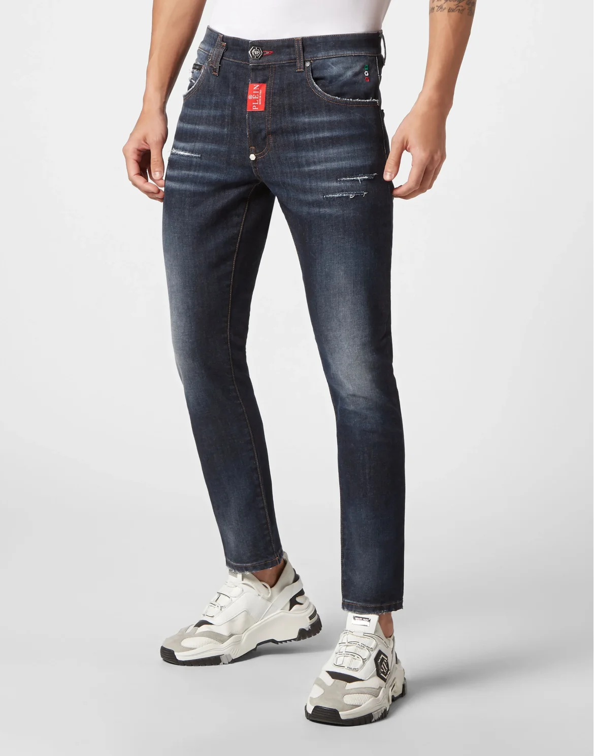 Denim Trousers Skinny Fit, цвет: Синий
