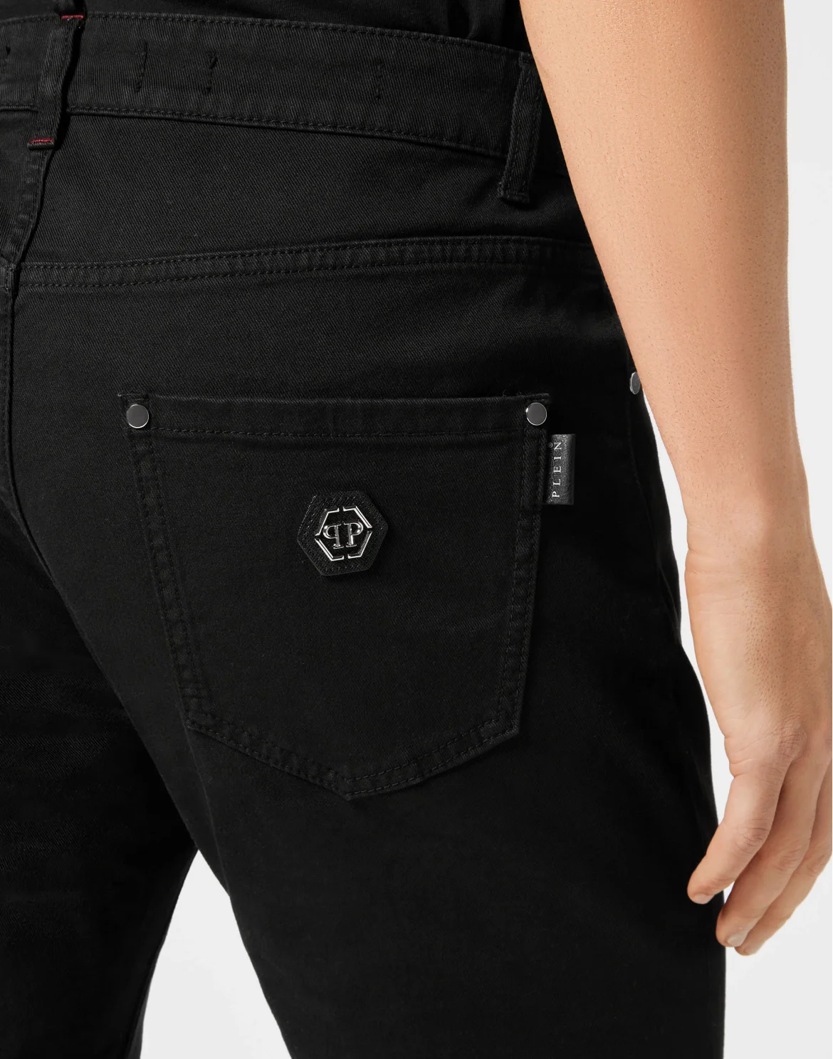 Denim Trousers Super Straight Cut Fit, цвет: Черный