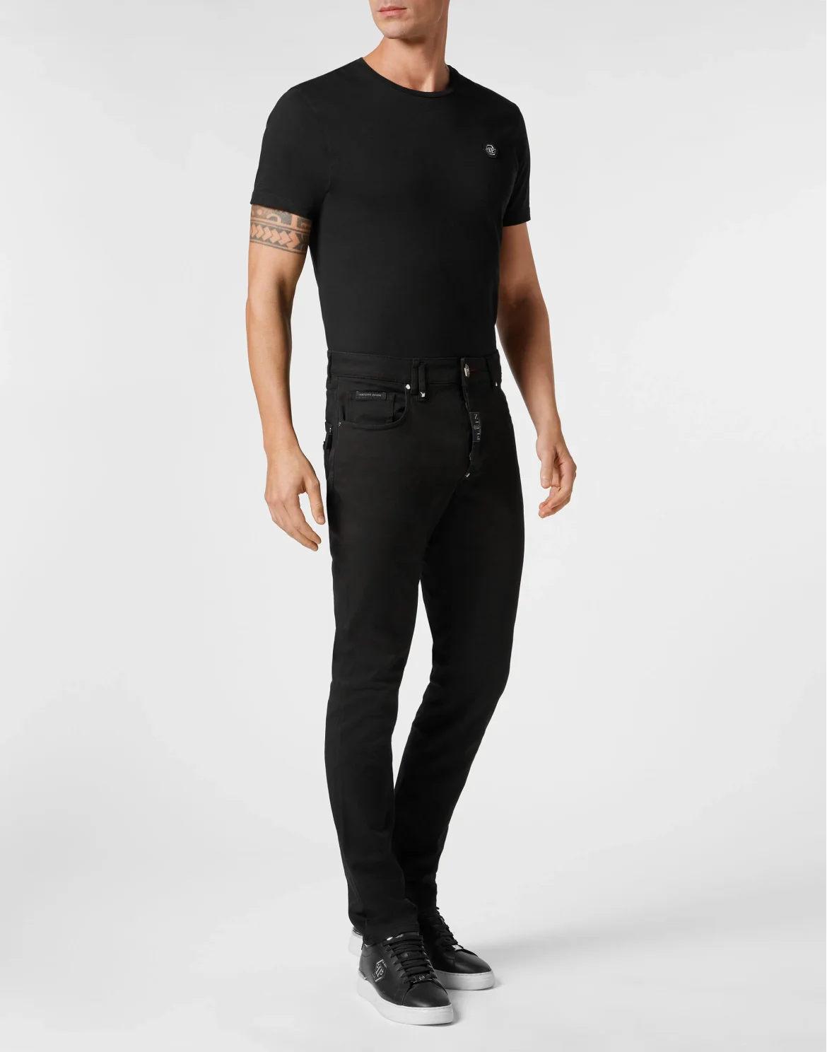 Denim Trousers Super Straight Cut Fit, цвет: Черный