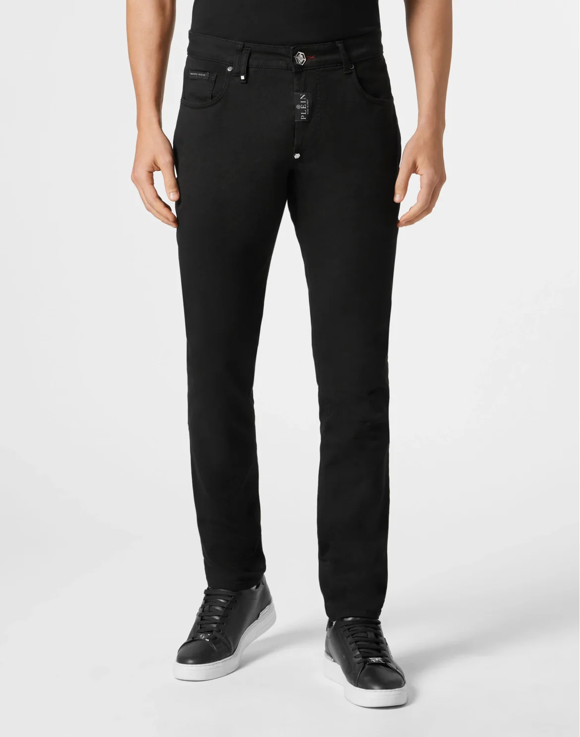 Denim Trousers Super Straight Cut Fit, цвет: Черный