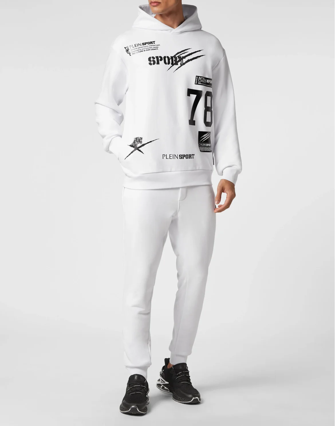 Hoodie Sweatshirt Multilogo, цвет: Белый