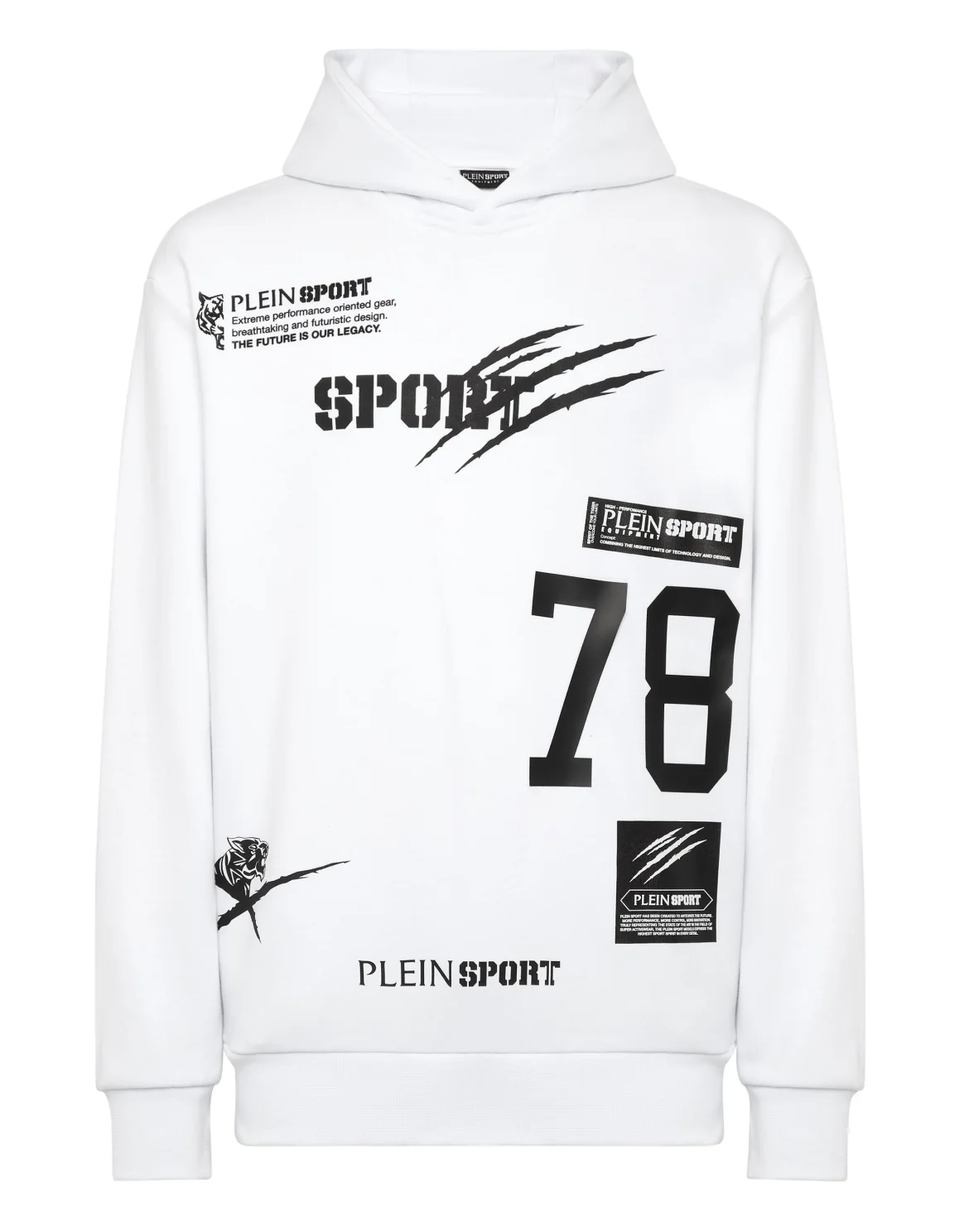 Hoodie Sweatshirt Multilogo, цвет: Белый