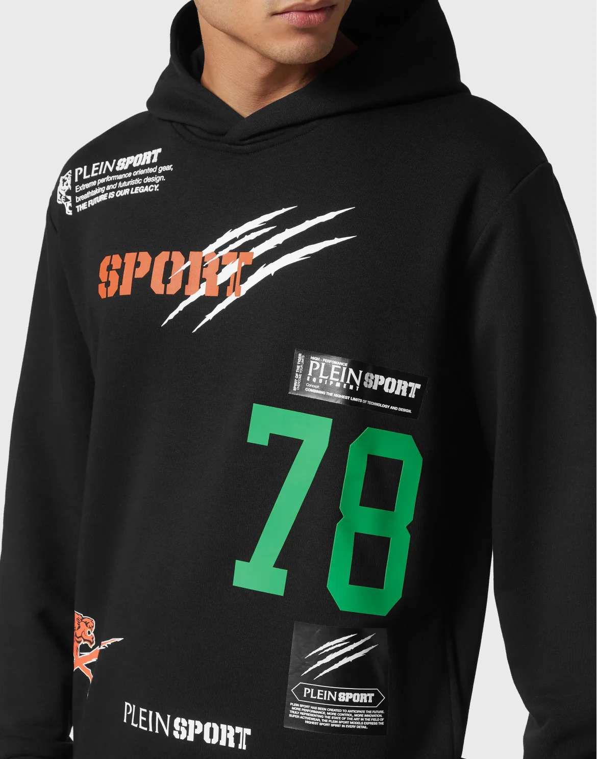 Hoodie Sweatshirt Multilogo, цвет: Черный