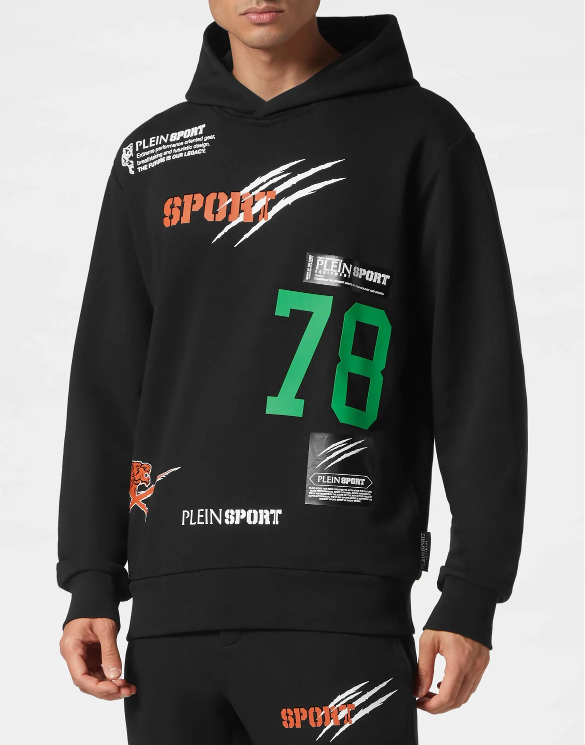 Hoodie Sweatshirt Multilogo, цвет: Черный