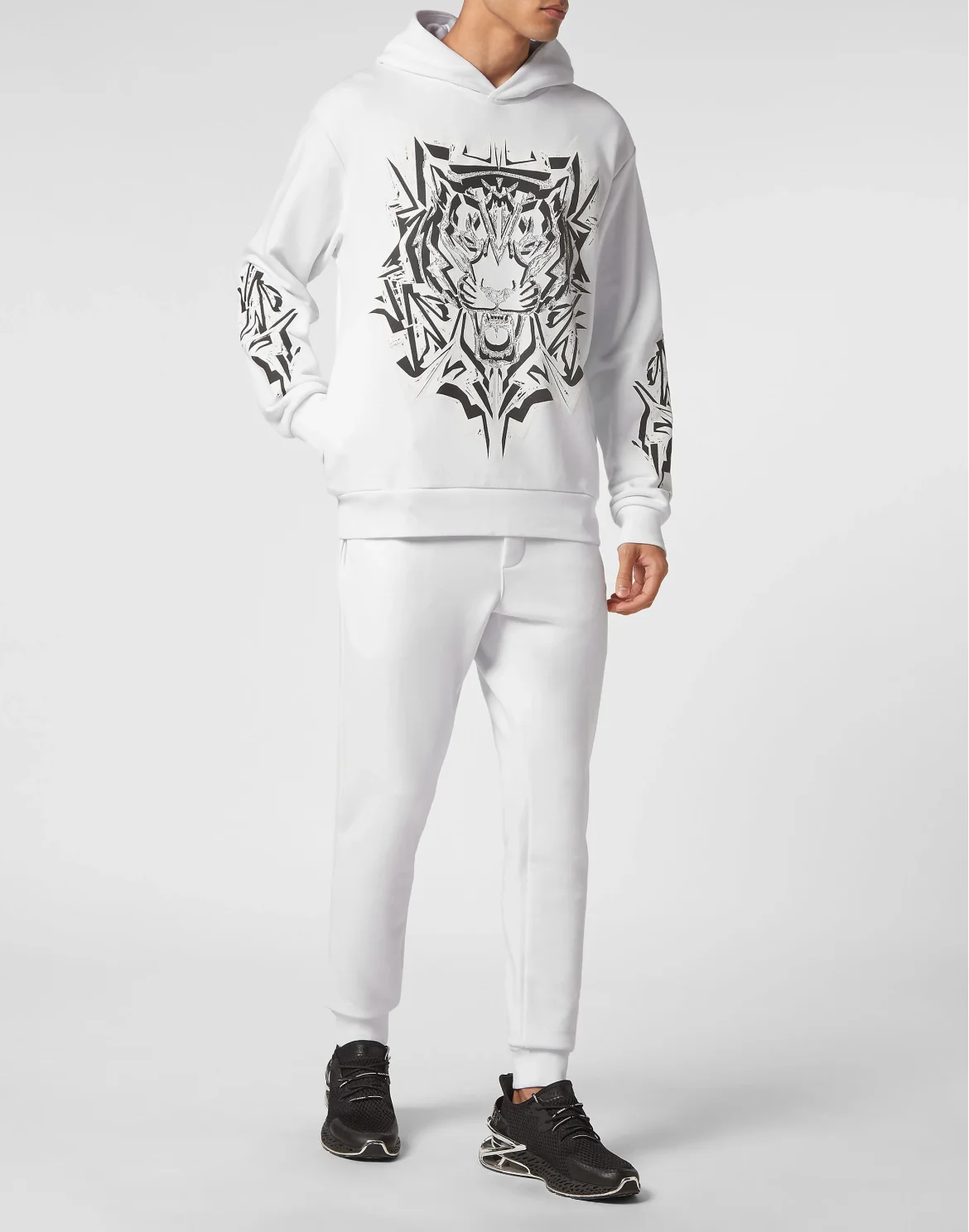 Hoodie Sweatshirt Thunder Tiger, цвет: Белый