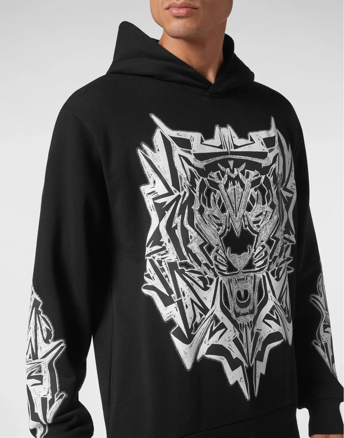 Hoodie Sweatshirt Thunder Tiger, цвет: Черный