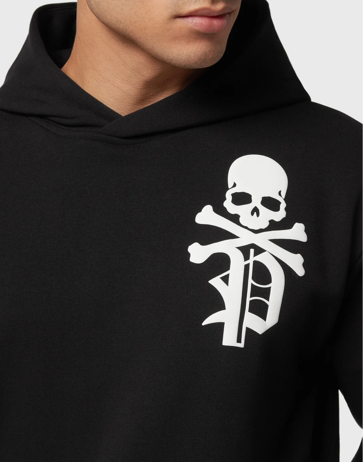 Hoodie Sweatshirt Gothic Plein, цвет: Черный
