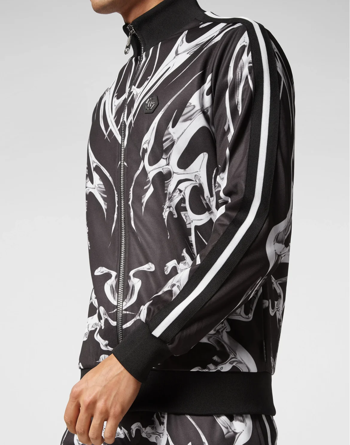 Jogging Zipped Jacket Chrome, цвет: Черный