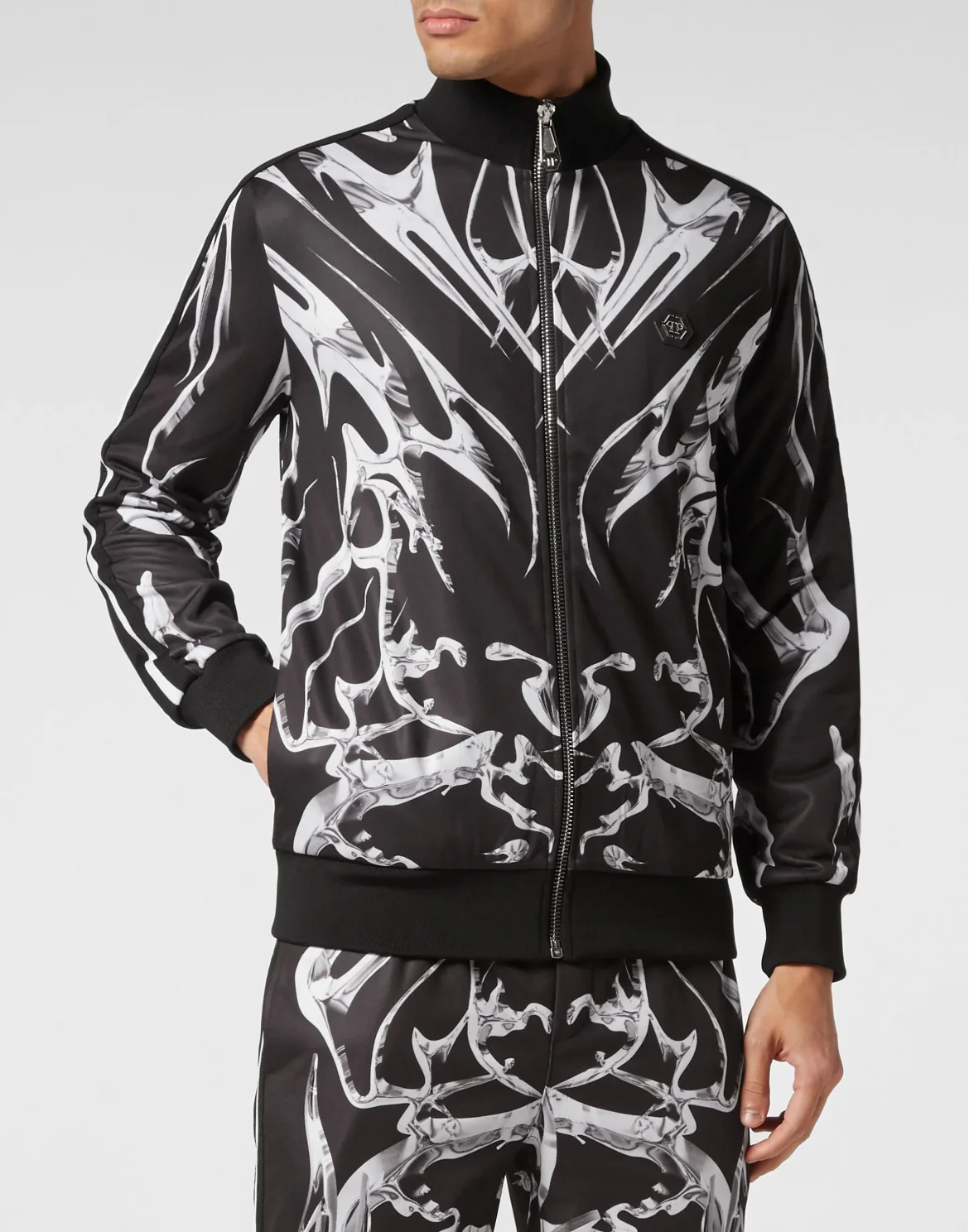 Jogging Zipped Jacket Chrome, цвет: Черный