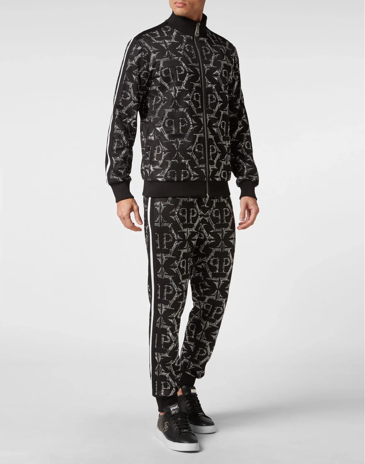Jogging Zipped Jacket Chrome, цвет: Черный