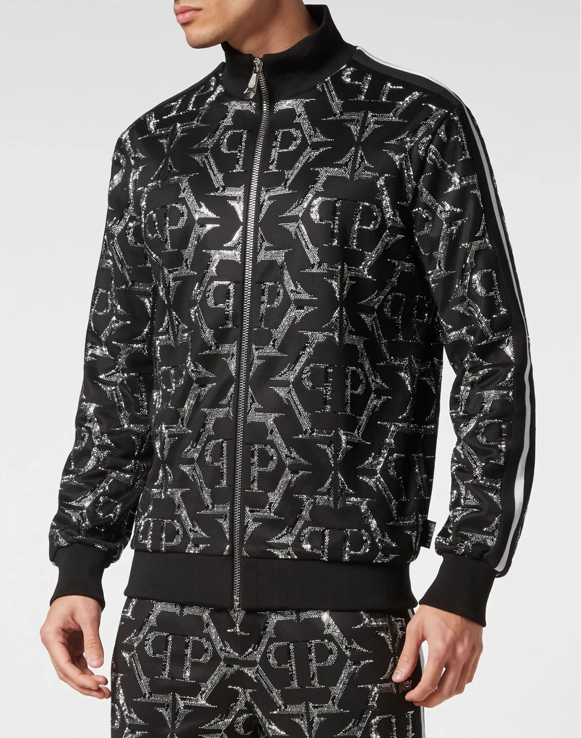 Jogging Zipped Jacket Chrome, цвет: Черный