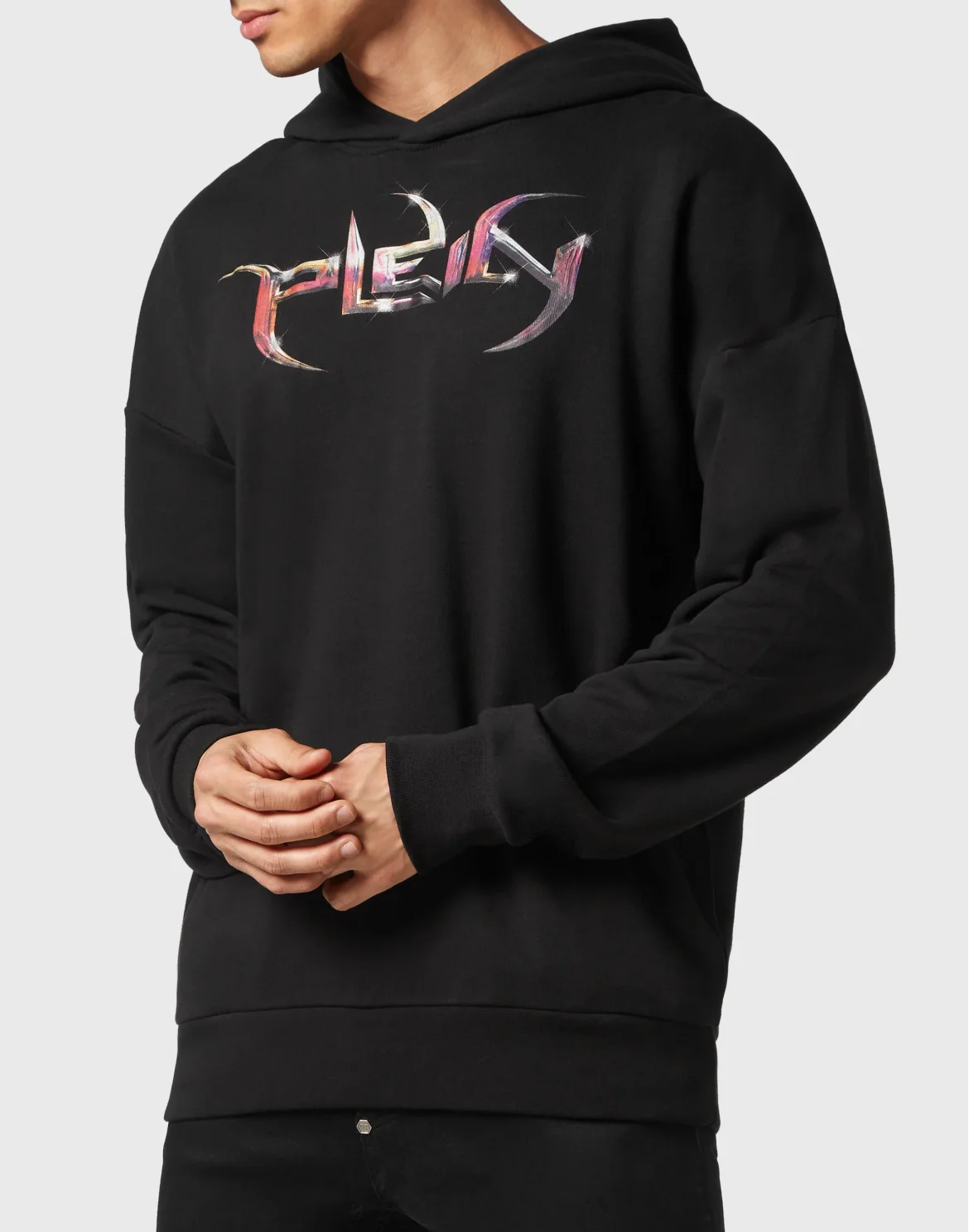 Hoodie sweatshirt Lettering, цвет: Черный