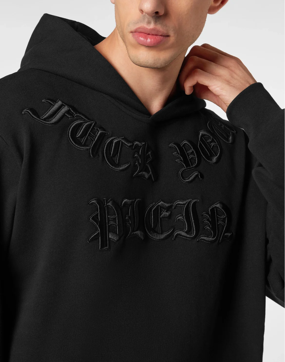 Hoodie Sweatshirt Gothic Plein, цвет: Черный