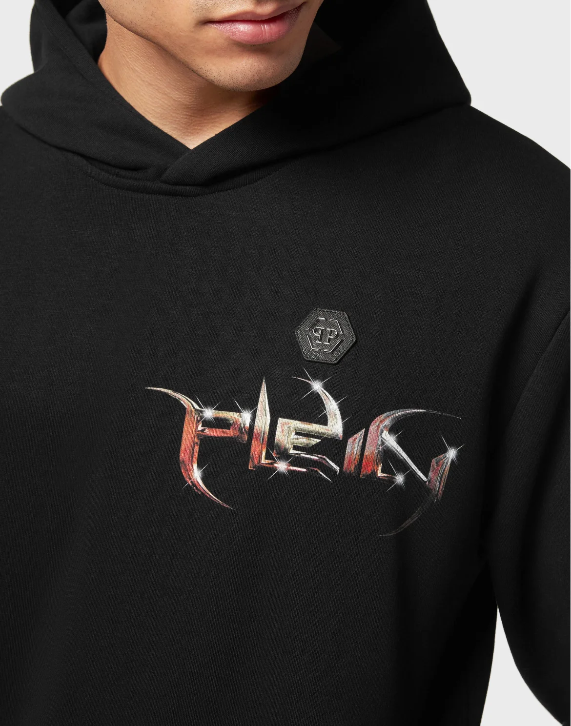 Hoodie Sweatshirt Lettering, цвет: Черный
